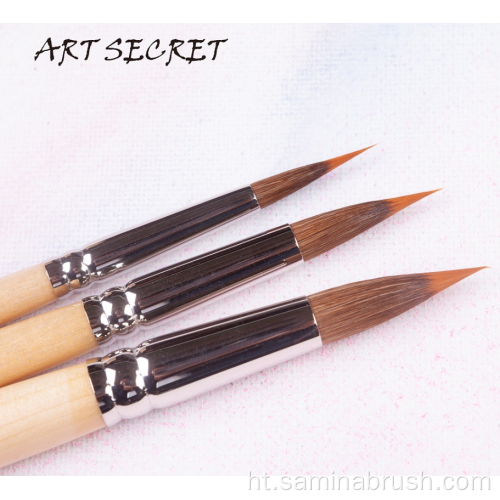 Watercolor penti bwòs cheve nilon